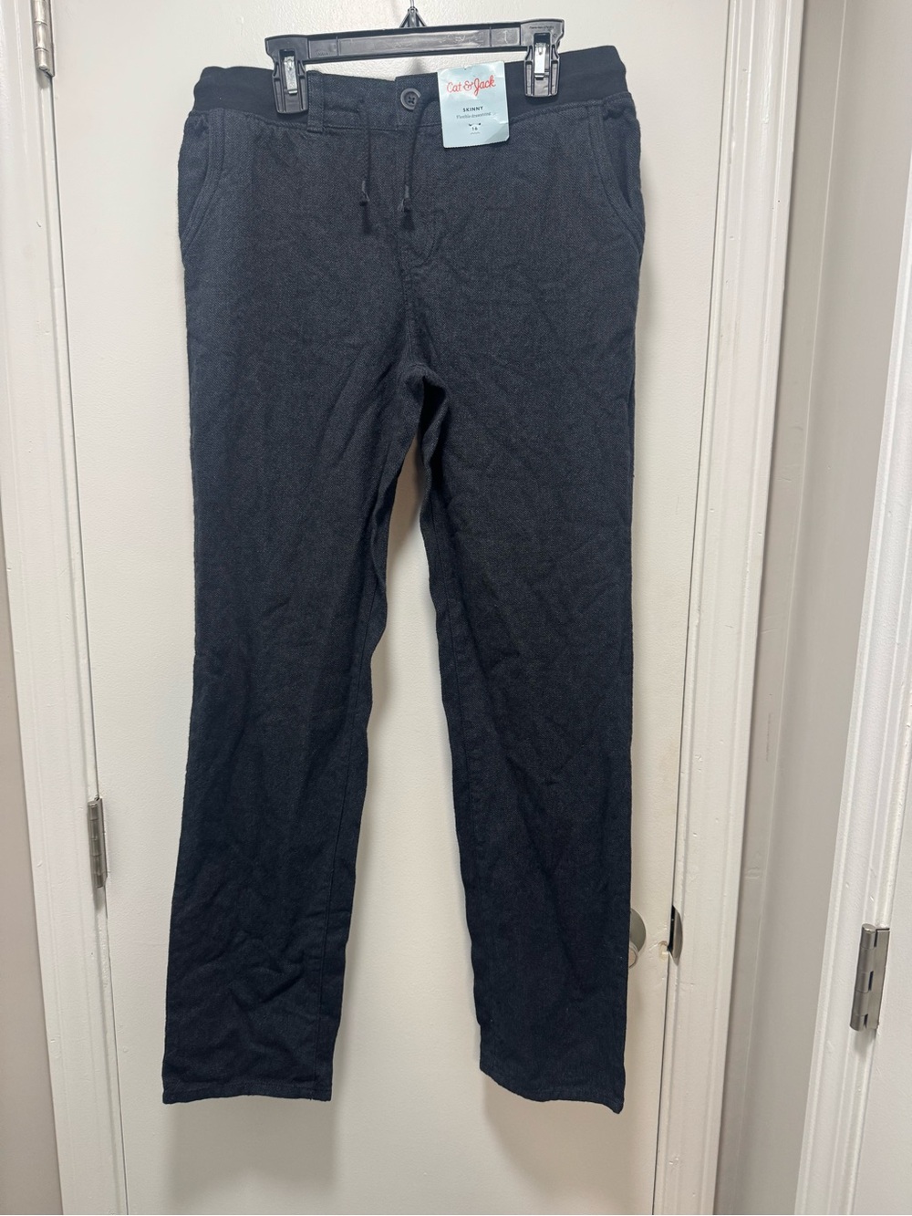 *Cat & Jack Men's Dark Charcoal Drawstring Joggers